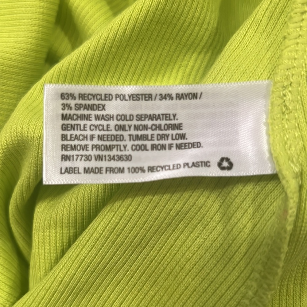 NWT! Future Collective by Kahlana Barfield Brown lime green cut out bodysuit - Picture 4 of 5